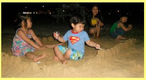 our mini beach party