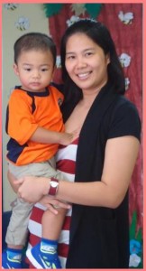 Mommy Florie with Baby Renzo Manicad