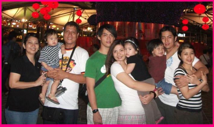 Mommy Toots with Daddy Roland, Zack, Kevin, Bianca, Sofia, Ethan, Ken and Paula Nicolas